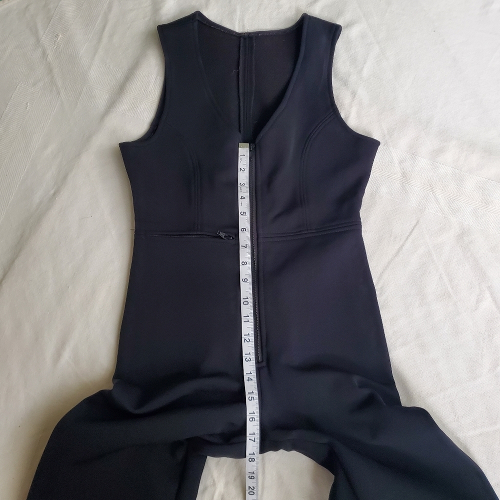 Vintage wool one piece ski pants bibs women's size 8 front & boot zip Austria - Picture 6 of 14